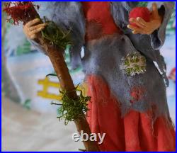 RARE Traditional Russian Vintage Style Cotton Doll Christmas Tree Toy Ornament