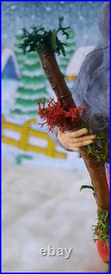 RARE Traditional Russian Vintage Style Cotton Doll Christmas Tree Toy Ornament