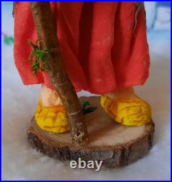 RARE Traditional Russian Vintage Style Cotton Doll Christmas Tree Toy Ornament