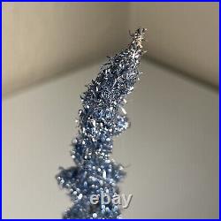 RARE Unique 1940s 1950s Blue Vintage Wired Tinsel Christmas Tree Star Base 12