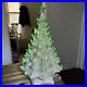 RARE VINTAGE 18 CERAMIC CHRISTMAS TREE White Textured Ceramic With Star