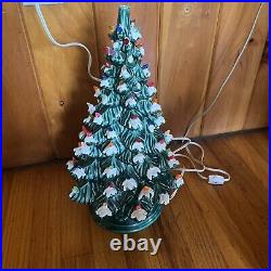 RARE VINTAGE CERAMIC CHRISTMAS TREE 1978 SIGNED BY Sitter Ceramic 16TALL