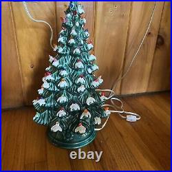 RARE VINTAGE CERAMIC CHRISTMAS TREE 1978 SIGNED BY Sitter Ceramic 16TALL