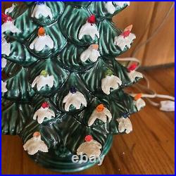 RARE VINTAGE CERAMIC CHRISTMAS TREE 1978 SIGNED BY Sitter Ceramic 16TALL