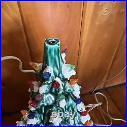 RARE VINTAGE CERAMIC CHRISTMAS TREE 1978 SIGNED BY Sitter Ceramic 16TALL