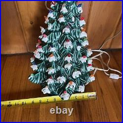 RARE VINTAGE CERAMIC CHRISTMAS TREE 1978 SIGNED BY Sitter Ceramic 16TALL