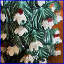 RARE VINTAGE CERAMIC CHRISTMAS TREE 1978 SIGNED BY Sitter Ceramic 16TALL