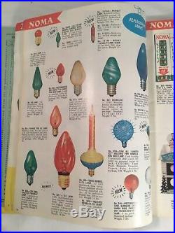 RARE VTG 1960 NOMA LITES Christmas Light Decorations Catalog Bubble Tree Bulb