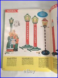 RARE VTG 1960 NOMA LITES Christmas Light Decorations Catalog Bubble Tree Bulb