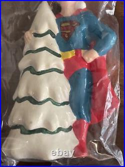 RARE Vintage 1979 DC Comics Superman With Christmas Tree Ornament NEW NOS