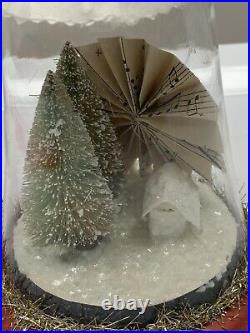 RARE Vintage Nicol Sayre Doll Angel Good Tidings Christmas Paper Diorama Trees