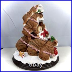 RARE Vintage Retired The Danbury Mint The Bulldog Family Christmas Tree