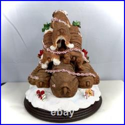RARE Vintage Retired The Danbury Mint The Bulldog Family Christmas Tree