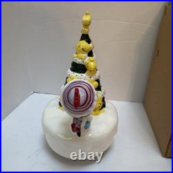 RARE Vintage Schmid Snoopy Woodstock Christmas Tree Music Box