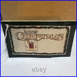 RARE Vintage Schmid Snoopy Woodstock Christmas Tree Music Box