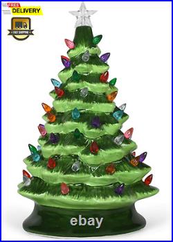 RAZ Imports Happy Hollydays 13 Vintage Lighted Tree