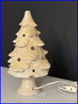 Rare 1930's White Glolite Christmas Tree