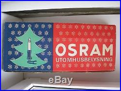 Rare 1950s Vintage Large size Osram Christmas Bakelite Tree Lights Kerzen Sweden