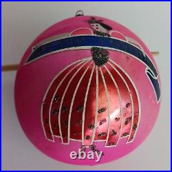 Rare Box Shiny Brite Glass Christmas Tree Ornaments West Germany with Poland Ball