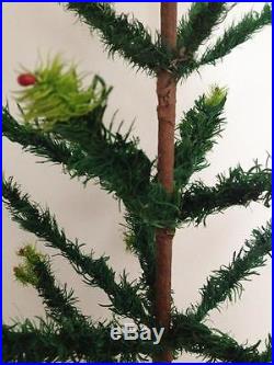 Rare Genuine Antique Vintage Goose Feather Christmas Tree 4 Feet (47 Inches)