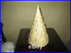 Rare Vintage 1952 Econolite Christmas Tree Motion Lamp Nice Retro Lamp White