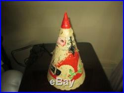 Rare Vintage 1952 Econolite Santa Christmas Motion Lamp Nice Retro Tree Lamp