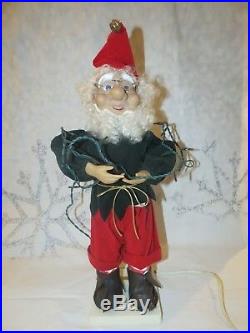 Rare Vintage 1988 Telco Motionettes Animated Christmas Tree Trimming Elf Mib