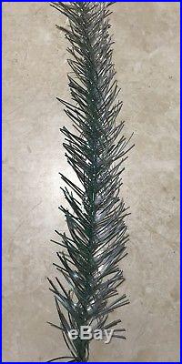 Rare Vintage Aluminum (silver And Green) Christmas Tree