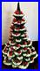 Rare Vintage Arnel LARGE 16 Christmas tree withSnow & Bird Ornaments & Base