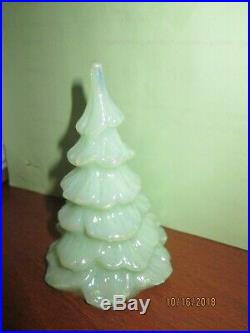 Rare Vintage Fenton Iridescent Christmas Tree Collectible