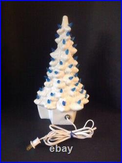 Rare Vintage Holland Reward Mold Lighted Nativity 14 Ceramic Christmas Tree