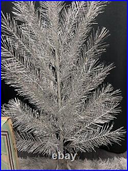 Rare Vintage Soviet Silver Christmas Tree USSR Aluminum Tree 120 cm