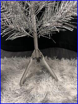 Rare Vintage Soviet Silver Christmas Tree USSR Aluminum Tree 120 cm