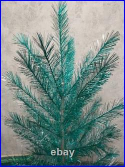 Rare Vintage Soviet Silver Green Christmas Tree USSR Aluminum Tree 120cm or 4ft