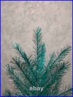 Rare Vintage Soviet Silver Green Christmas Tree USSR Aluminum Tree 120cm or 4ft