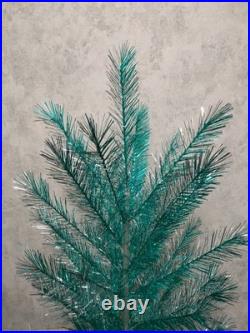 Rare Vintage Soviet Silver Green Christmas Tree USSR Aluminum Tree 120cm or 4ft