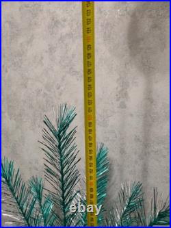 Rare Vintage Soviet Silver Green Christmas Tree USSR Aluminum Tree 120cm or 4ft