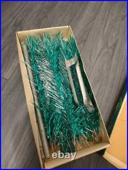 Rare Vintage Soviet Silver Green Christmas Tree USSR Aluminum Tree 120cm or 4ft