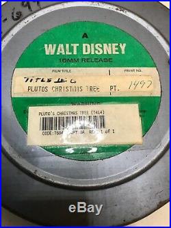 Rare Vtg 16mm Film PLUTO'S CHRISTMAS TREE-Disney-RKO-IB TECHNICOLOR