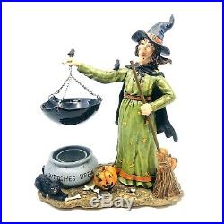 Retired Yankee Candle Witch WithCauldron Brew Hanging Tart Burner Vintage