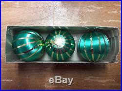 Satin Christmas Tree Ornaments Vintage HANDCRAFTED