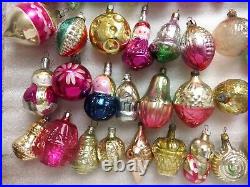 Set 83 Vintage Russian USSR Glass Christmas Ornaments Xmas Tree Old Decorations