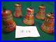 Set of 5 Blown Glass End Of The Day Bell Christmas Tree Ornaments Germany