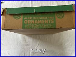 Shiny Brite Box (12) Assorted Vintage Christmas Ornaments with Box Rare Finds