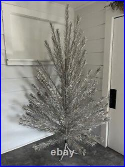 Silver Glo Aluminum Stainless Metal Christmas Tree Vintage 7'Sixty's