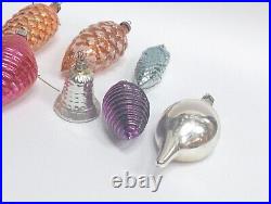 Soviet Christmas Tree Toys Glass Vintage Cones Bell Retro Rare Collectible Old