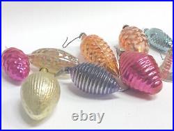 Soviet Christmas Tree Toys Glass Vintage Cones Bell Retro Rare Collectible Old