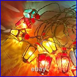 Soviet Christmas tree electric garland in box USSR Vintage Christmas decor