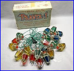 Soviet Christmas tree electric garland in box USSR Vintage Christmas decor Soviet Christmas tree electric garland in box USSR Vintage Christmas decor