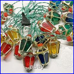 Soviet Christmas tree electric garland in box USSR Vintage Christmas decor